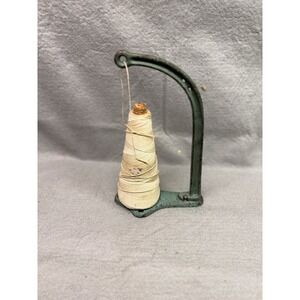 ANTIQUE 19TH CENTURY CAST IRON GENERAL STORE 'CM' COUNTER TOP  STRING HOLDER